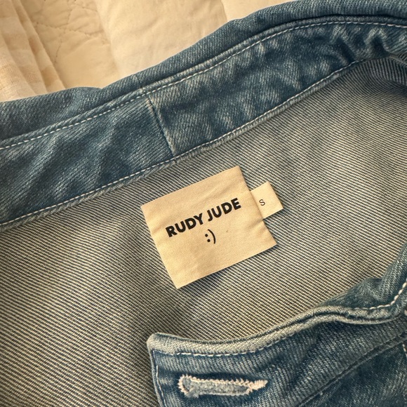 Rudy Jude Pale Indigo Big Jean Jacket. Size Small - Picture 4 of 7